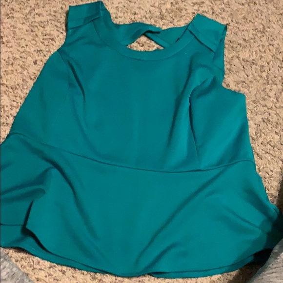 Worthington Tops - Teal peplum top